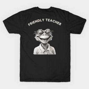 Ffriendly Teacher. Teacher git T-Shirt